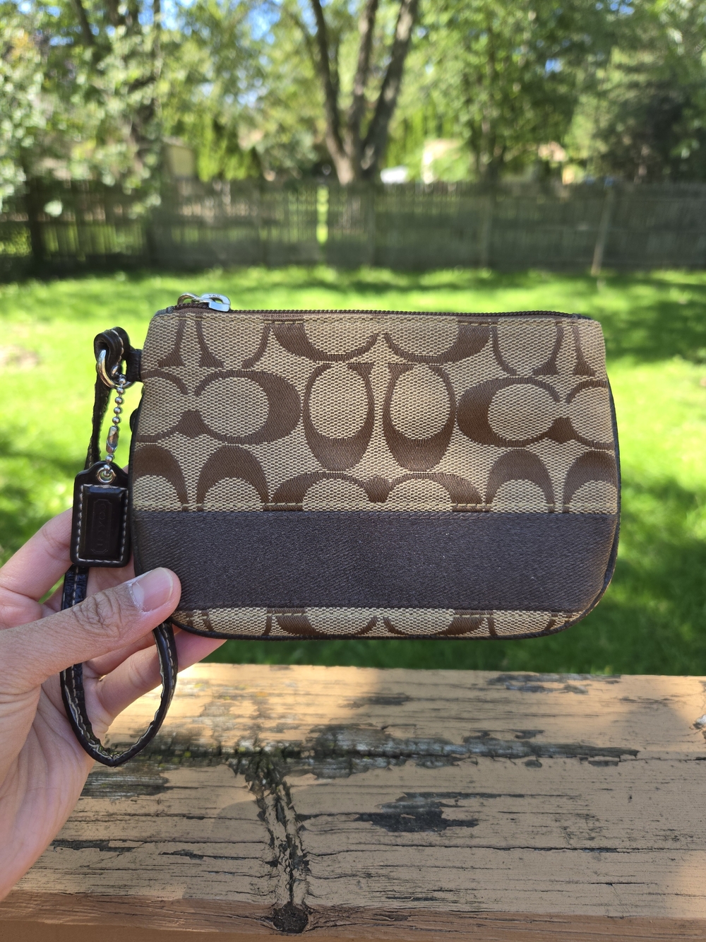 Coach Y2K Brown Signature C Wrislet